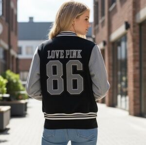 Victoria's Secret Pink 86 Wool Varsity Jacket
